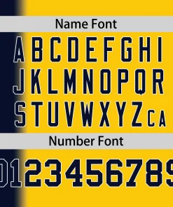Custom Gold Navy Pinstripe Personalized Gradient Authentic Baseball Jersey