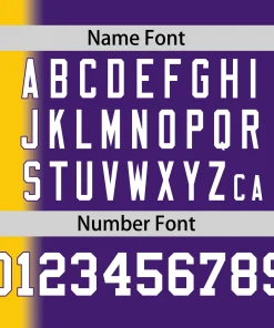 Custom Purple Gold Pinstripe Personalized Gradient Authentic Baseball Jersey