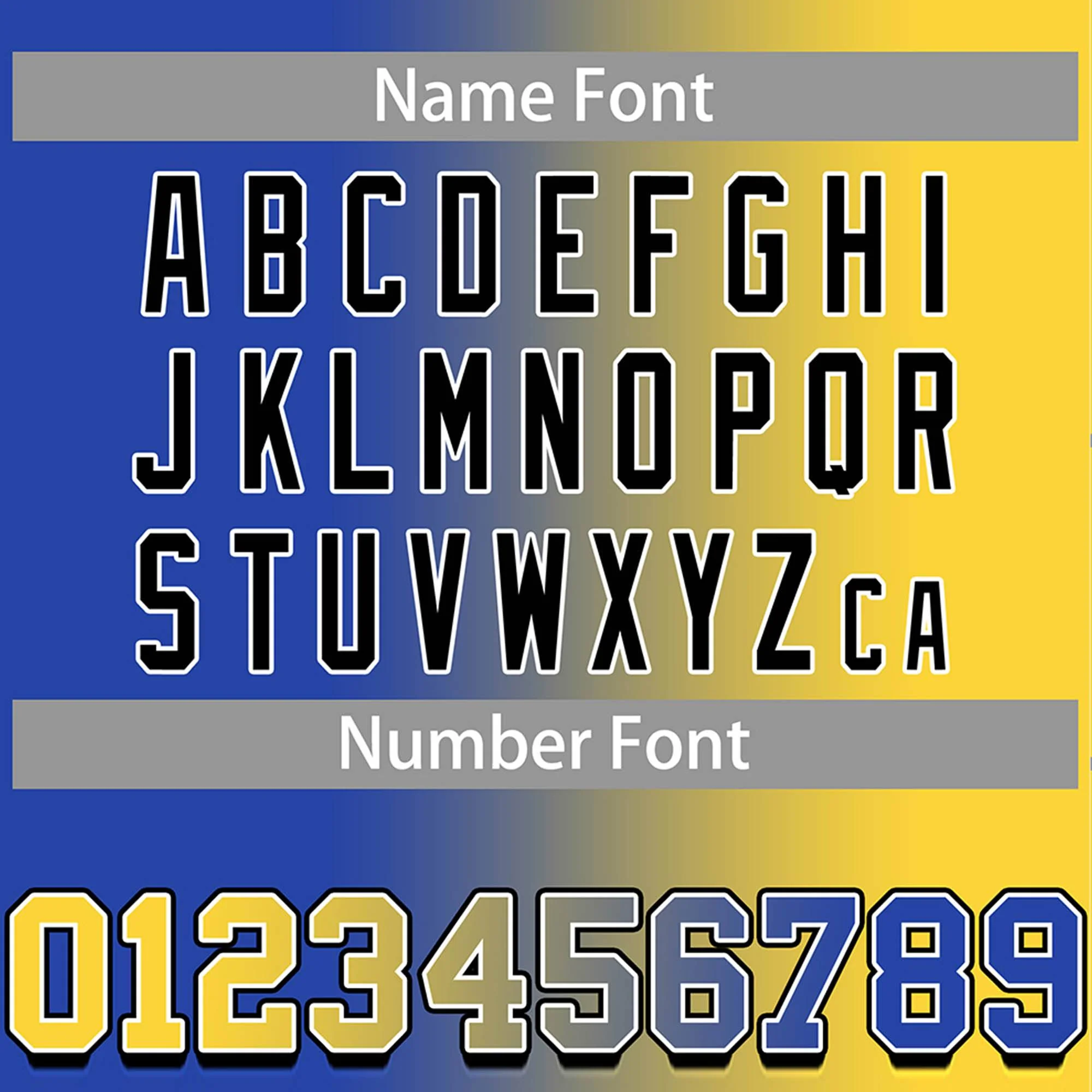 Custom Yellow Royal-Black Gradient Fashion Authentic Baseball Jersey - Image 4