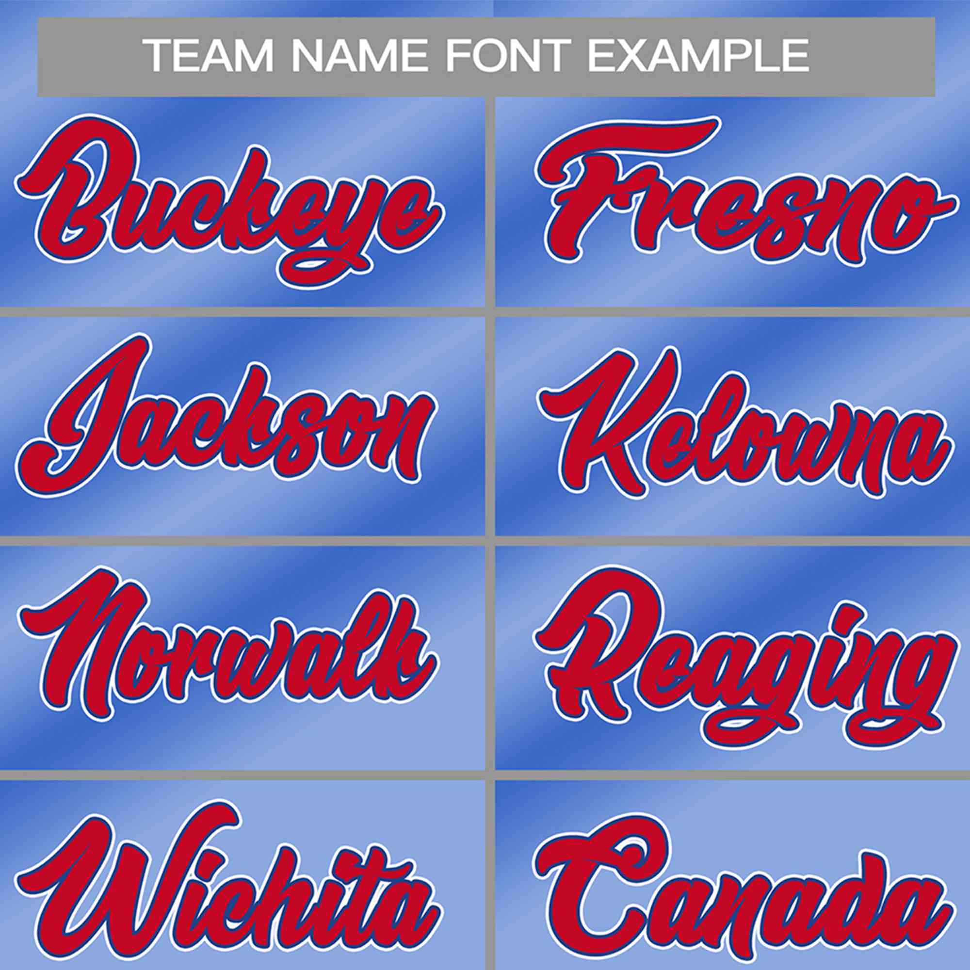 Custom Powder Blue Red-White Gradient Fashion Authentic Baseball Jersey - Image 3