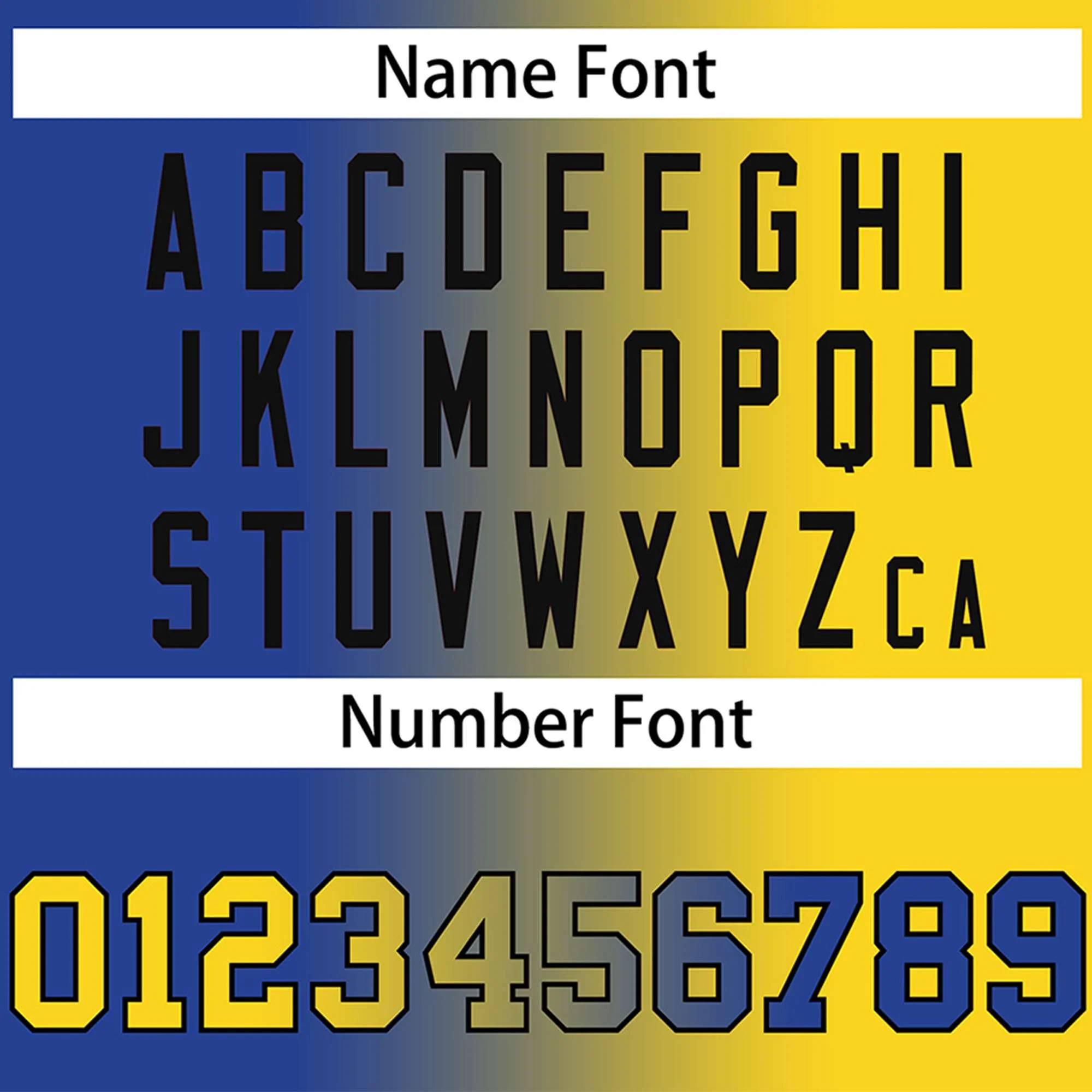 Custom Yellow Royal-Black Gradient Fashion Authentic Baseball Jersey - Image 4