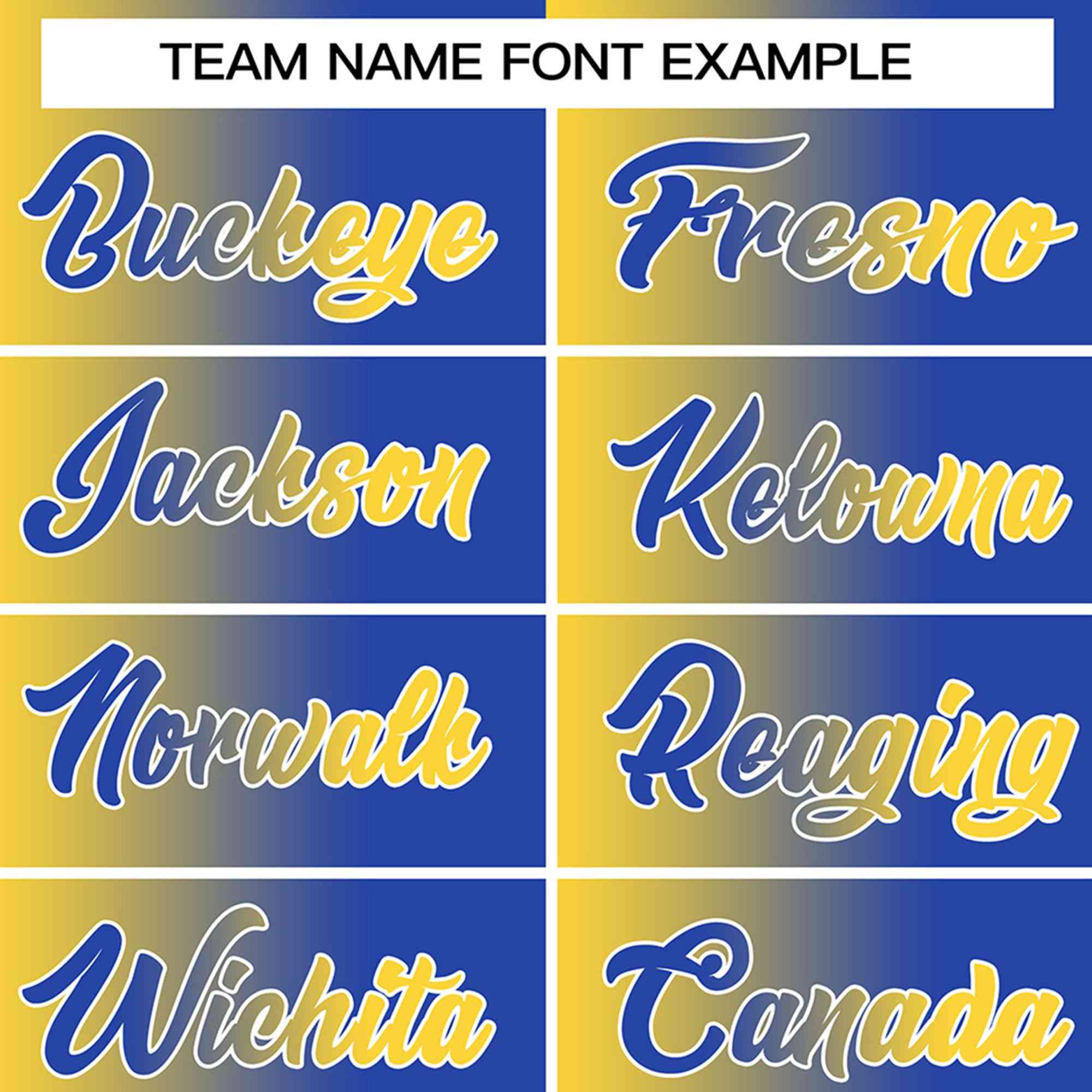 Custom Yellow Royal-Black Gradient Fashion Authentic Baseball Jersey - Image 3