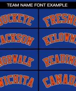 Custom Royal Orange-White Classic Tops Mesh Basketball Jersey for Women