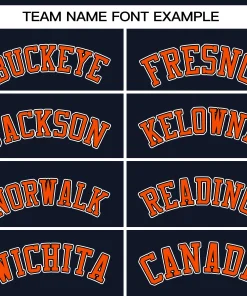 Custom Navy Blue Orange-White Classic Tops Mesh Basketball Jersey for Women