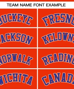 Custom Orange Royal-White Classic Tops Mesh Basketball Jersey for Women