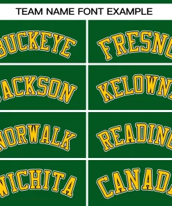 Custom Green Gold-White Classic Tops Mesh Basketball Jersey for Women