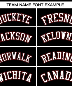 Custom Black White-Red Classic Tops Mesh Basketball Jersey for Women