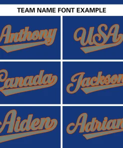 Custom Royal Team Classic Style Authentic Baseball Jersey