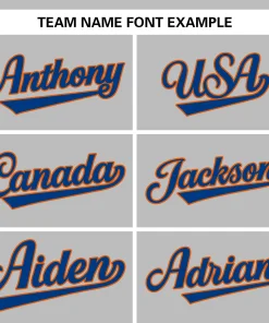 Custom Gray Team Classic Style Authentic Baseball Jersey