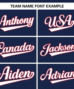 Custom Navy Team Classic Style Authentic Baseball Jersey