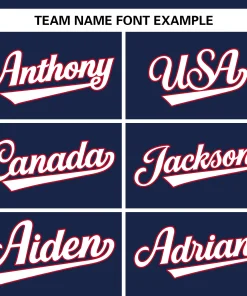 Custom Navy Team Classic Style Authentic Baseball Jersey