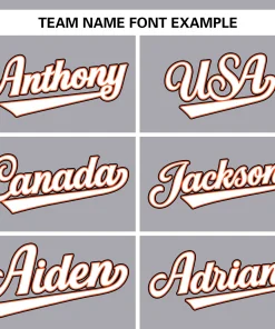 Custom Gray Team Classic Style Authentic Baseball Jersey