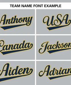 Custom Gray Team Classic Style Authentic Baseball Jersey