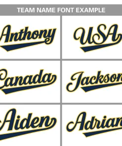 Custom Navy Team Classic Style Authentic Baseball Jersey