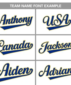 Custom Royal Team Classic Style Authentic Baseball Jersey
