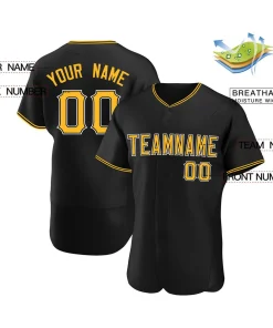 Custom Black Team Classic Style Authentic Baseball Jersey