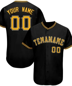 Custom Black Team Classic Style Authentic Baseball Jersey