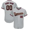 Custom Gray Team Classic Style Authentic Baseball Jersey