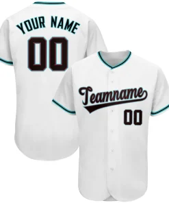 Custom White Team Classic Style Authentic Baseball Jersey