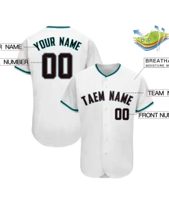 Custom White Team Classic Style Authentic Baseball Jersey