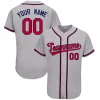 Custom Gray Team Classic Style Authentic Baseball Jersey