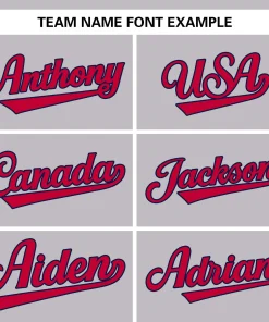 Custom Gray Team Classic Style Authentic Baseball Jersey