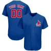 Custom Royal Team Classic Style Authentic Baseball Jersey