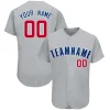 Custom Gray Team Classic Style Authentic Baseball Jersey