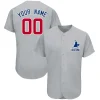 Custom Gray Team Classic Style Authentic Baseball Jersey