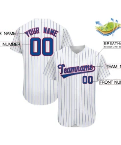 Custom Royal Team Classic Style Authentic Baseball Jersey