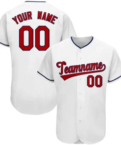 Custom White Team Classic Authentic Baseball Jersey