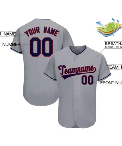 Custom Gray Team Classic Authentic Baseball Jersey