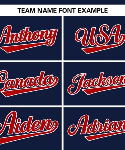 Custom Navy Team Classic Authentic Baseball Jersey