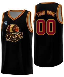 VVHL Black S7-Tampa-bay-tribe-1 Tops Basketball Jersey