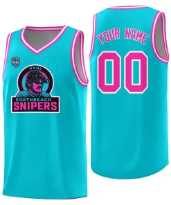 VVHL Black S7-Southbeach-snipers-1 Tops Basketball Jersey