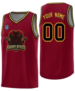 VVHL Crimson S7-Angry-Byrds Tops Basketball Jersey