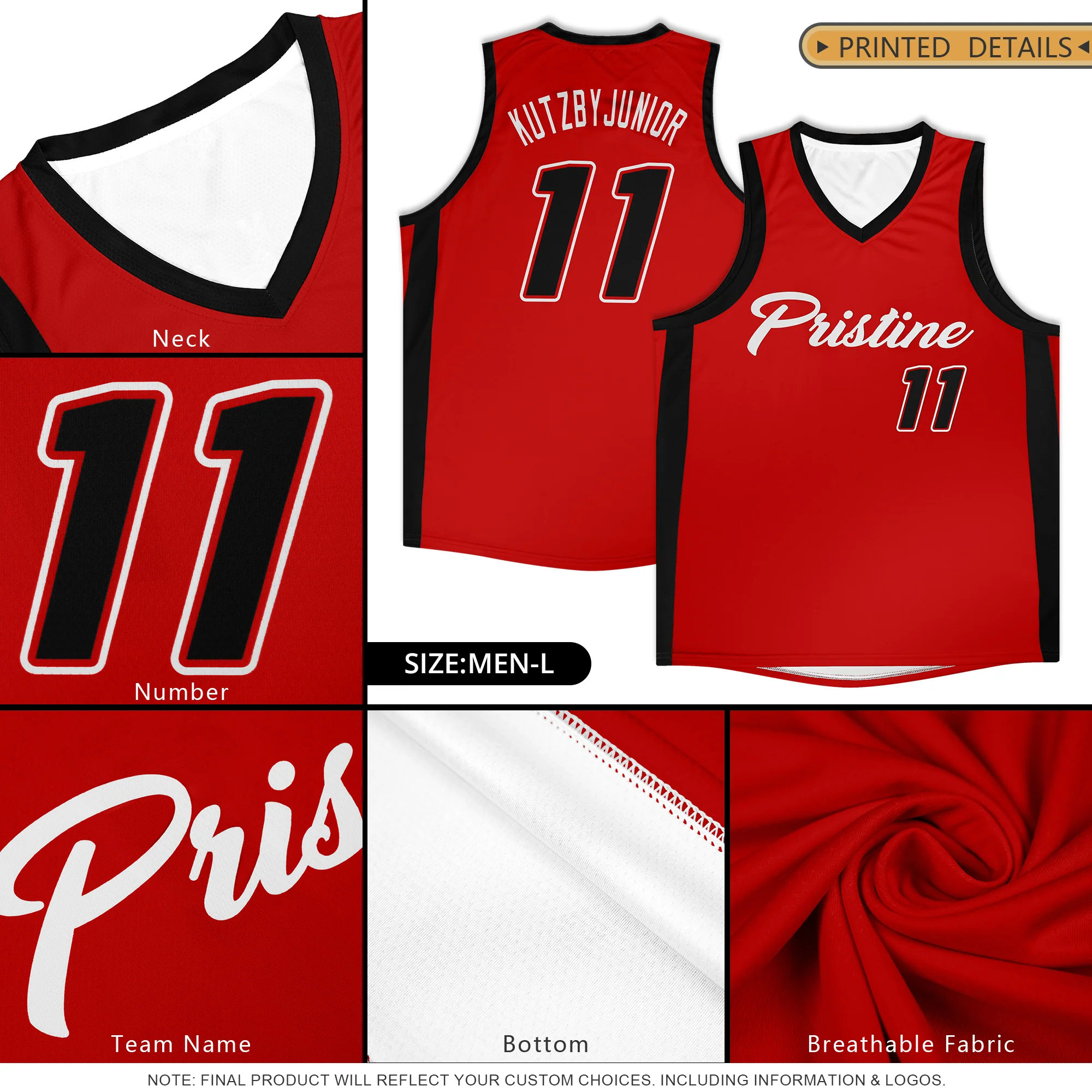 Custom White Yellow Classic Tops Basketball Jersey - Image 5