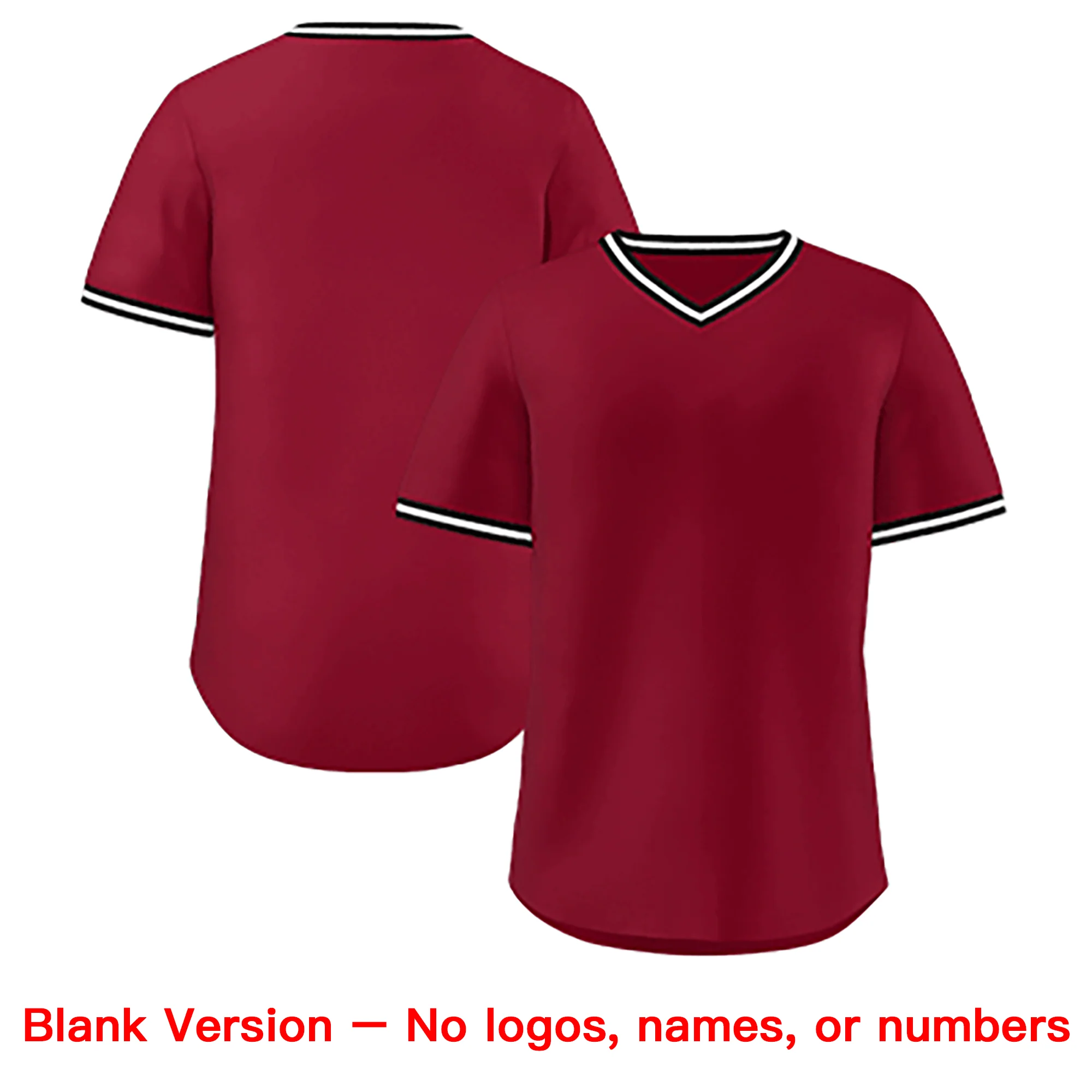 Custom Crimson Classic Style Outdoor Authentic Pullover Baseball Jersey - Image 3