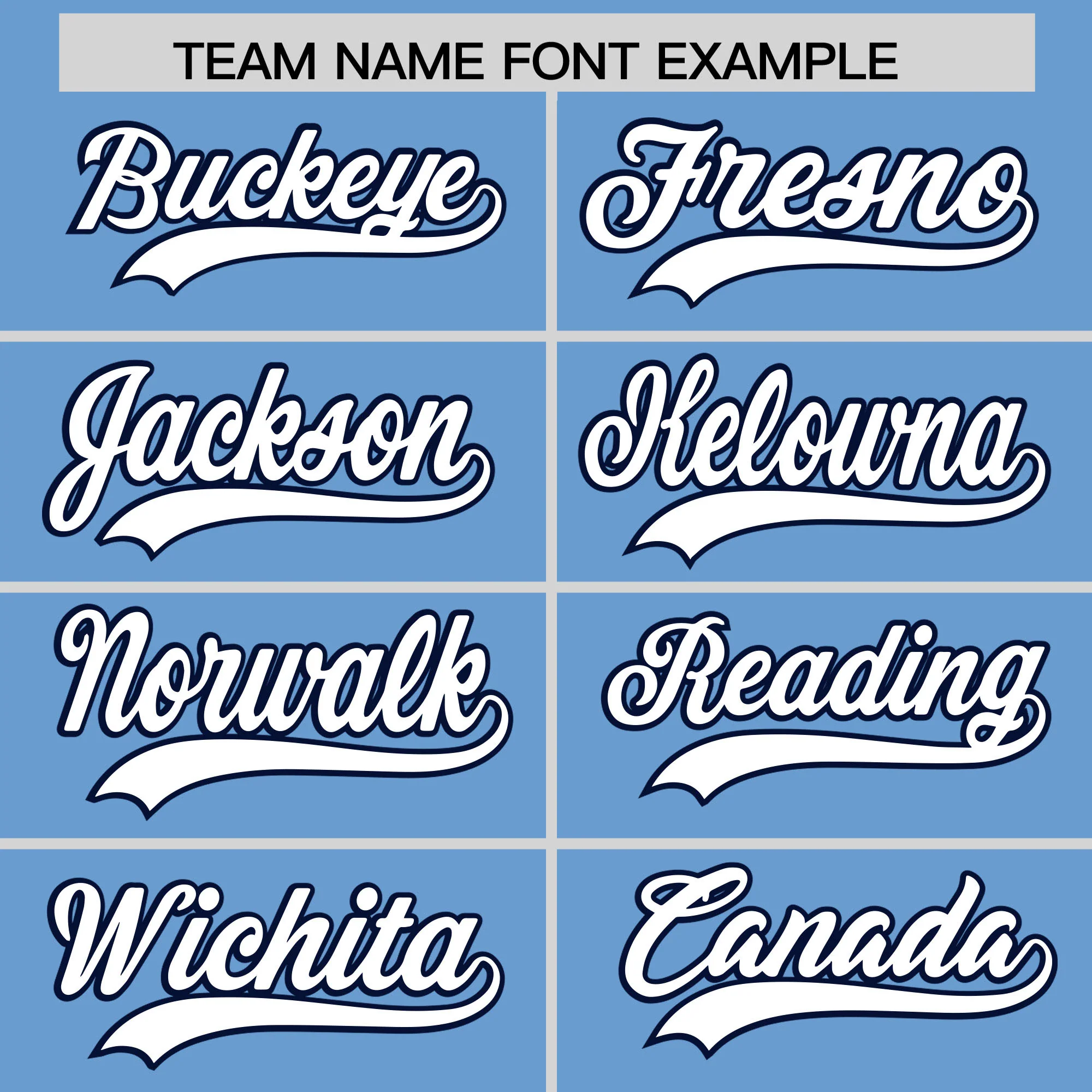 Fans-Made | Custom Light Blue Navy Classic Style Baseball Uniform Jersey/Pants Package For Team - Image 3