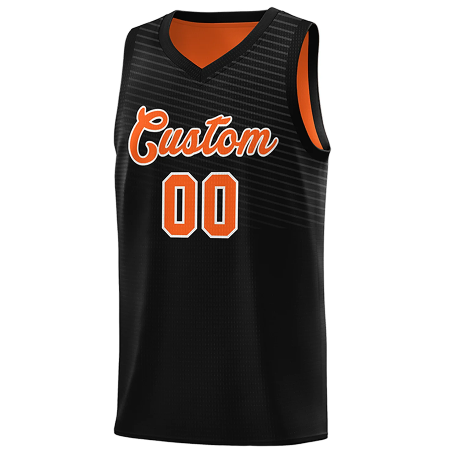 Custom Black Orange Team Sports Shirts Reversible Personalized Basketball Jersey for Men/Youth - Image 5