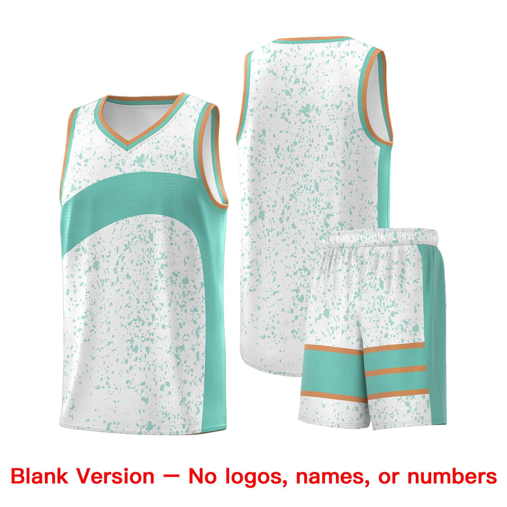 Custom White Bright Green Dot Graffiti Pattern Irregular Team Names Sports Uniform Basketball Jersey - Image 2