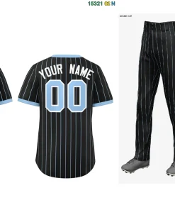 Fans-Made |Custom  Black Baseball Uniform Jersey/Pants Package For Team¨C Available for Reorder