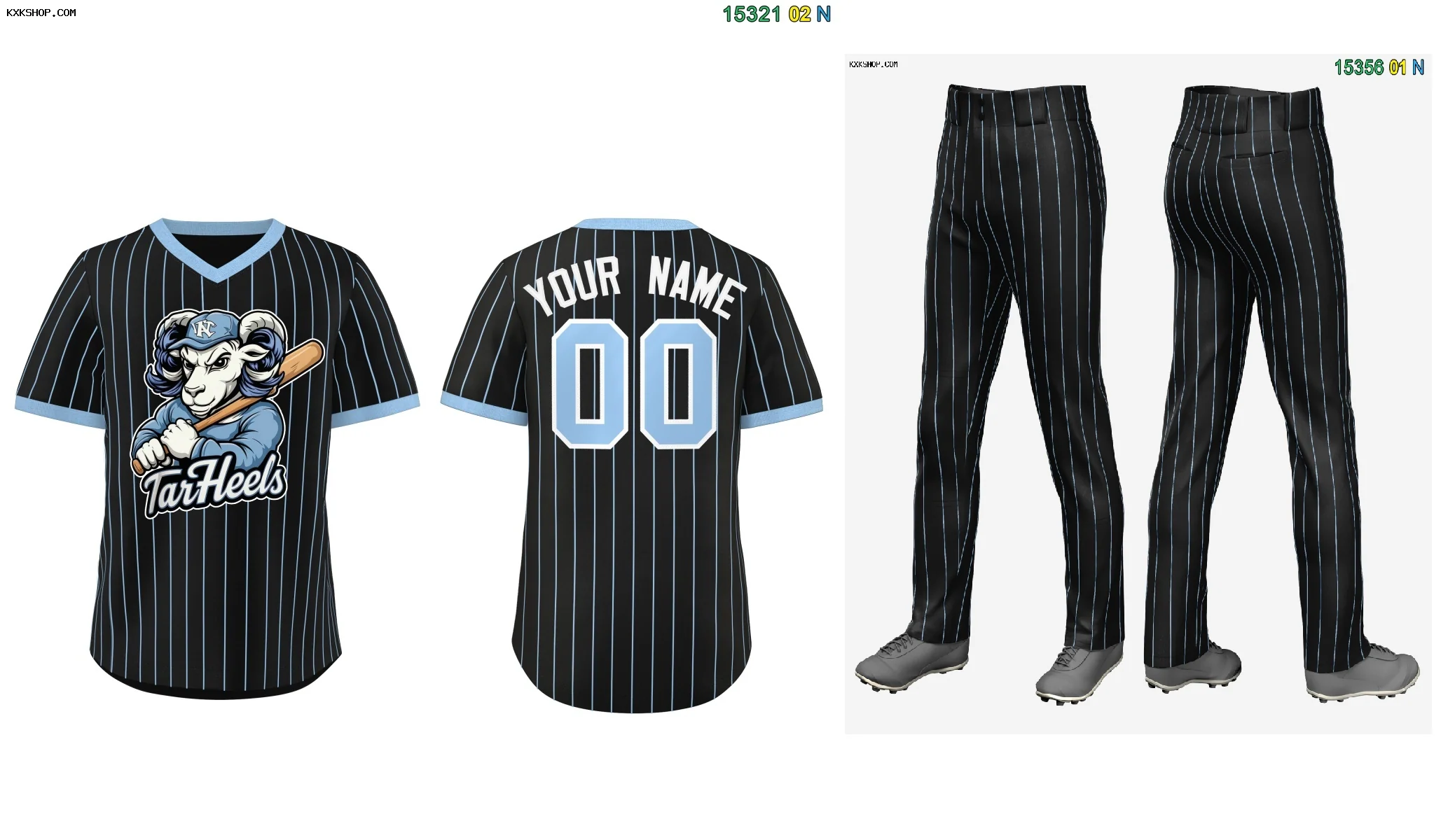 Fans-Made |Custom Black Baseball Uniform Jersey/Pants Package For Team¨C Available for Reorder